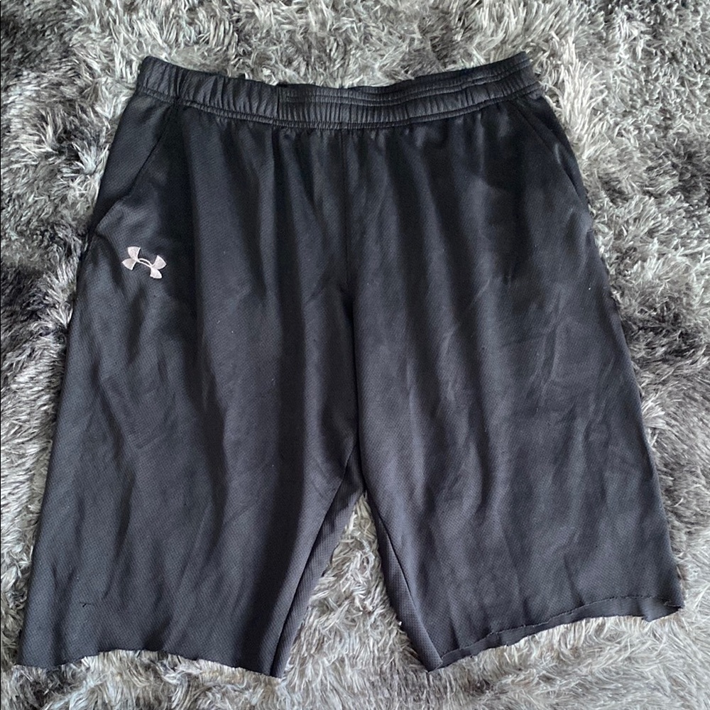 Under Armour Black Athletic Shorts with drawstrings
